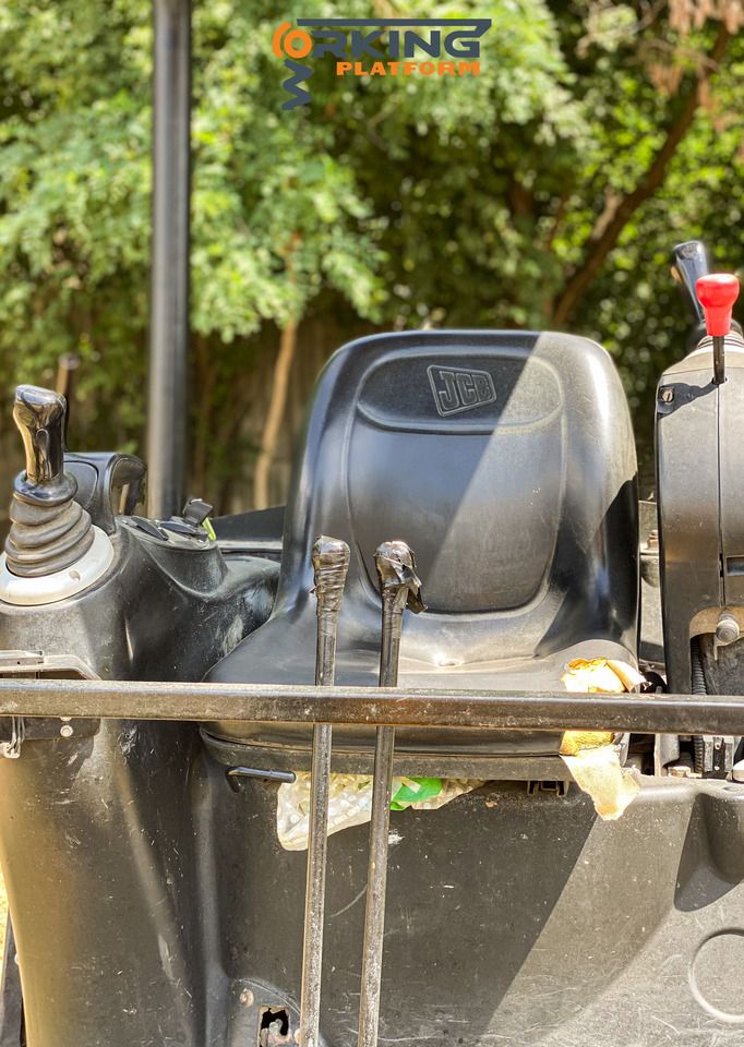 JCB 8014 CTS mini excavator operator seat and controls