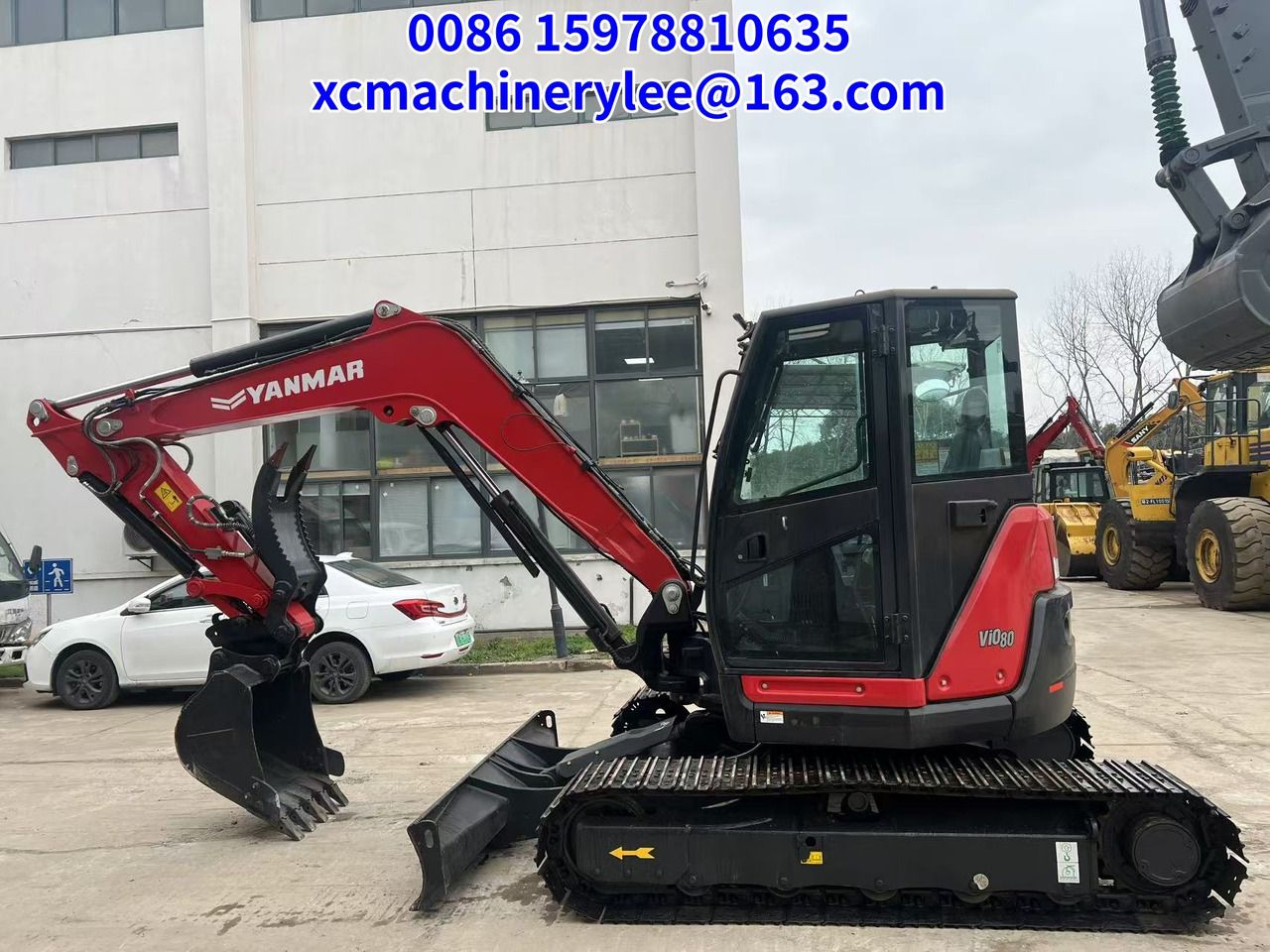 2023 Yanmar ViO80 crawler excavator side view 2023 Yanmar ViO80 crawler excavator side view