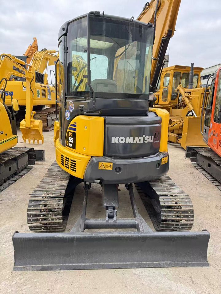 2018 Komatsu PC-55MR mini excavator, front view 2018 Komatsu PC-55MR mini excavator, front view