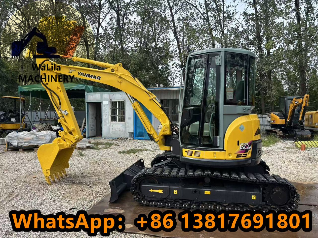 2023 Yanmar VIO55 mini excavator, side view 2023 Yanmar VIO55 mini excavator, side view