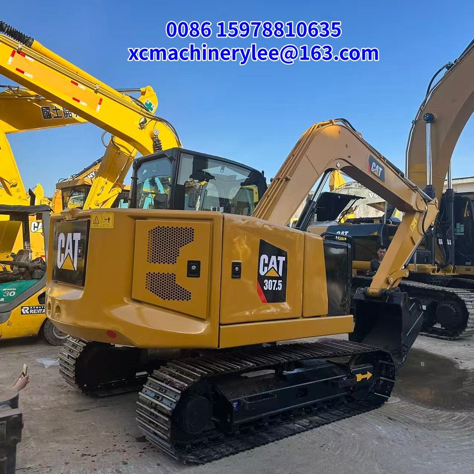 2023 Caterpillar 307.5 crawler excavator, rear three-quarter view 2023 Caterpillar 307.5 crawler excavator, rear three-quarter view