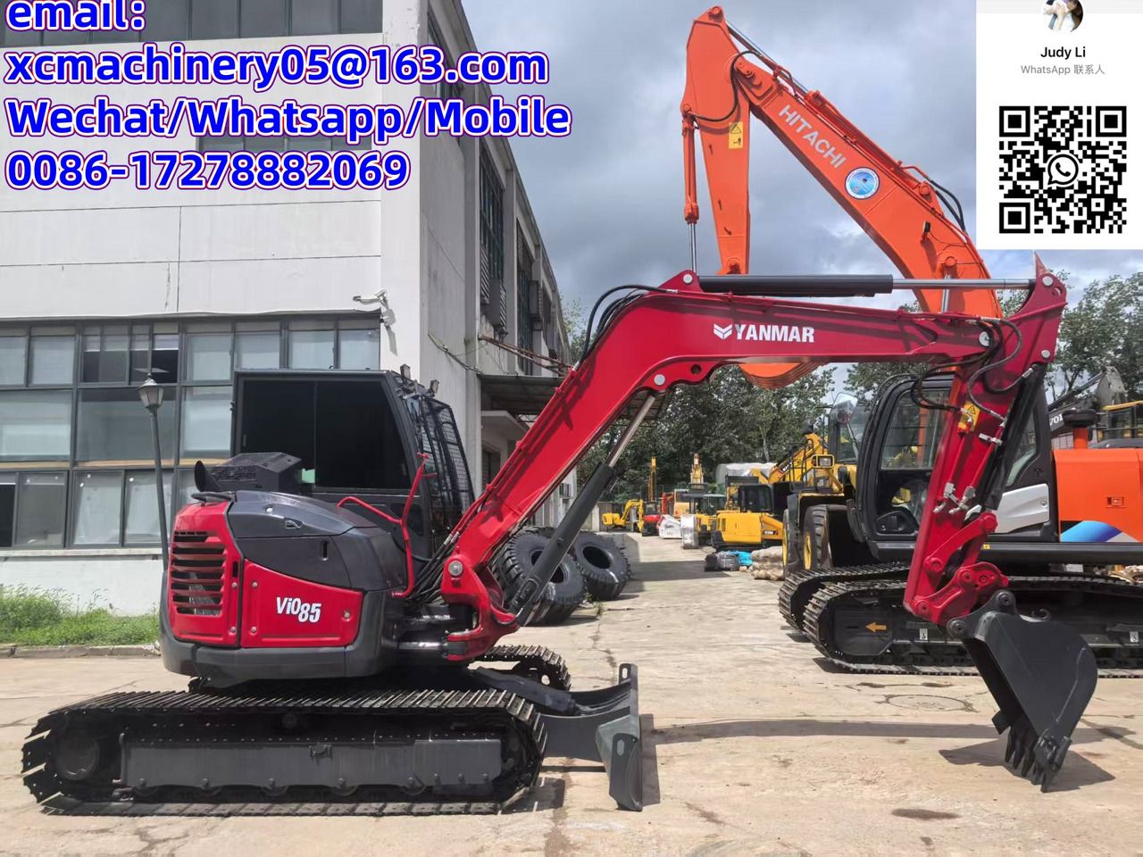 2023 Yanmar ViO85 mini excavator side view 2023 Yanmar ViO85 mini excavator side view