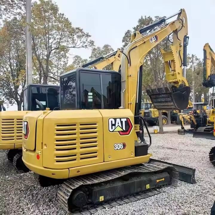 2024 Caterpillar 306E2 mini excavator, rear three-quarter view 2024 Caterpillar 306E2 mini excavator, rear three-quarter view