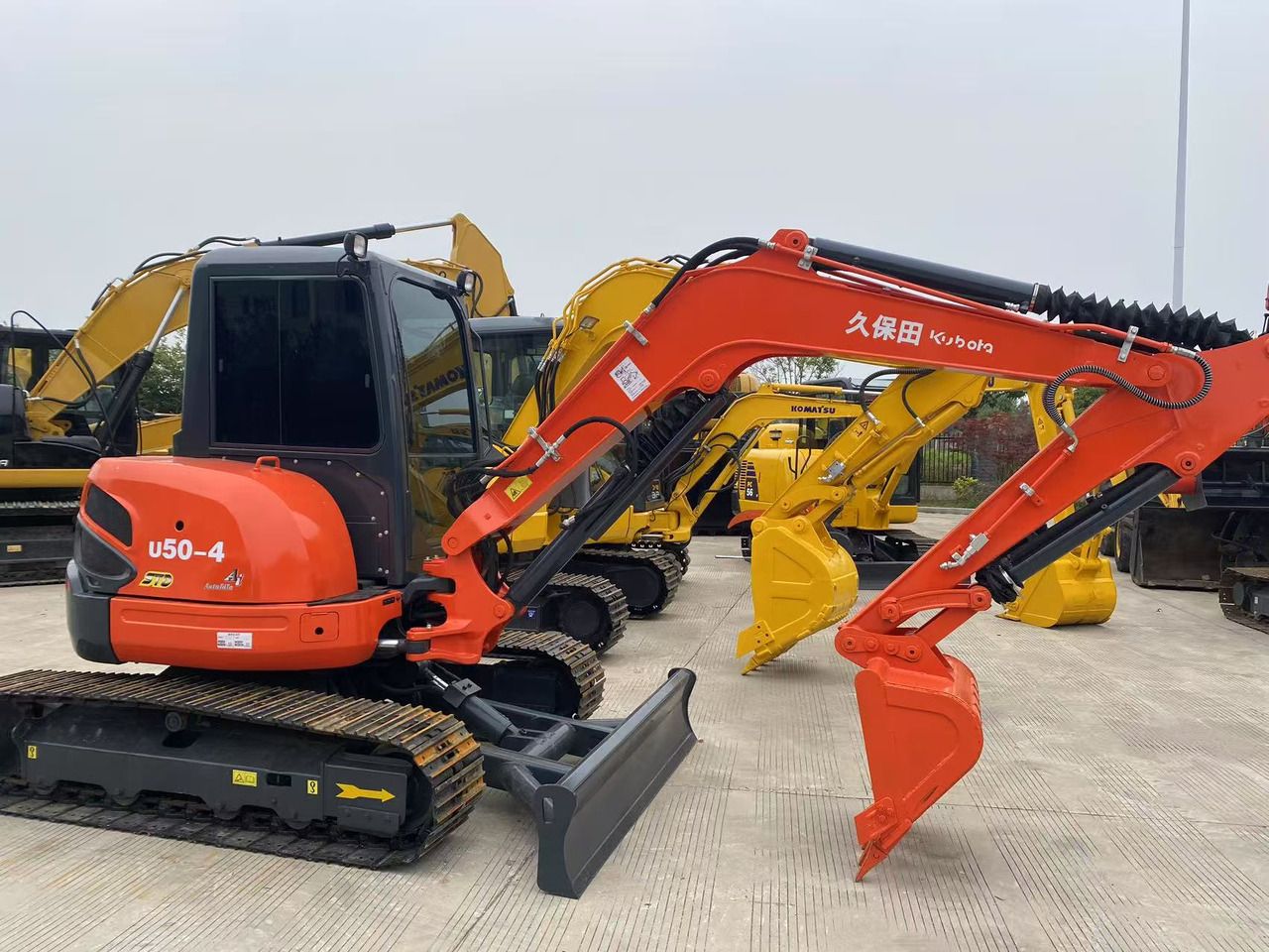 2022 Kubota U50-4 mini excavator, side view 2022 Kubota U50-4 mini excavator, side view