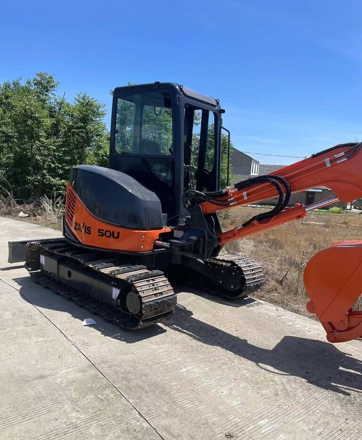 Hitachi ZAXIS 50U mini excavator, side view Hitachi ZAXIS 50U mini excavator, side view