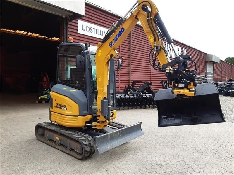 XCMG XE27E mini excavator, front three-quarter view XCMG XE27E mini excavator, front three-quarter view