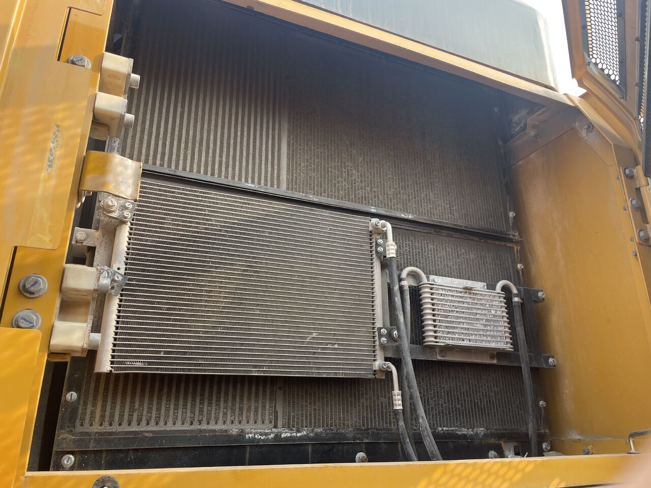 2023 Sany SY550 crawler excavator radiator and cooling system view