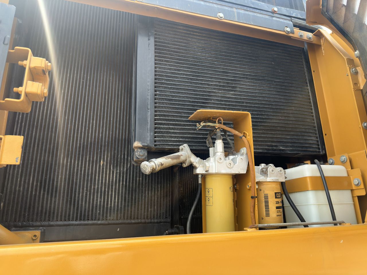2023 Caterpillar 330D excavator engine compartment detail 2023 Caterpillar 330D excavator engine compartment detail