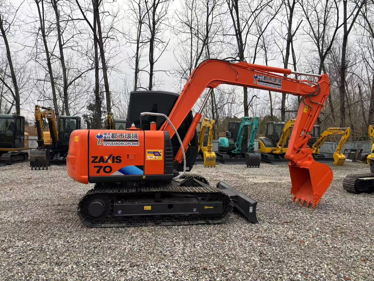 2023 Hitachi Zaxis 70 mini excavator, side view 2023 Hitachi Zaxis 70 mini excavator, side view