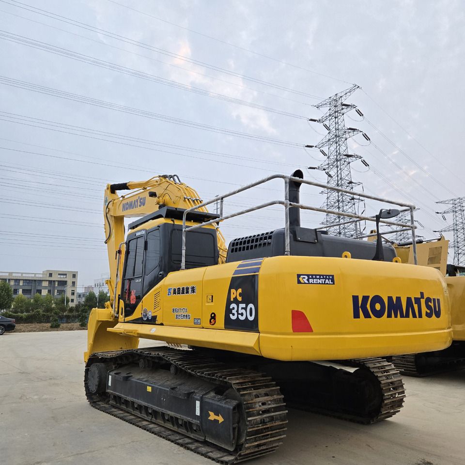 2023 Komatsu PC350-7 crawler excavator, rear three-quarter view 2023 Komatsu PC350-7 crawler excavator, rear three-quarter view