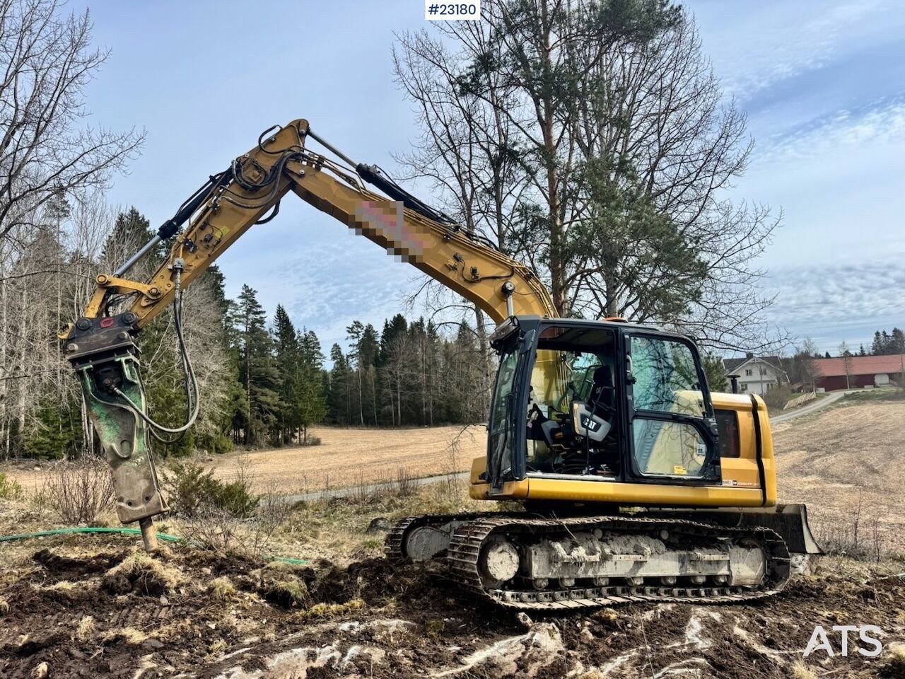 2021 Caterpillar 313 crawler excavator side view 2021 Caterpillar 313 crawler excavator side view