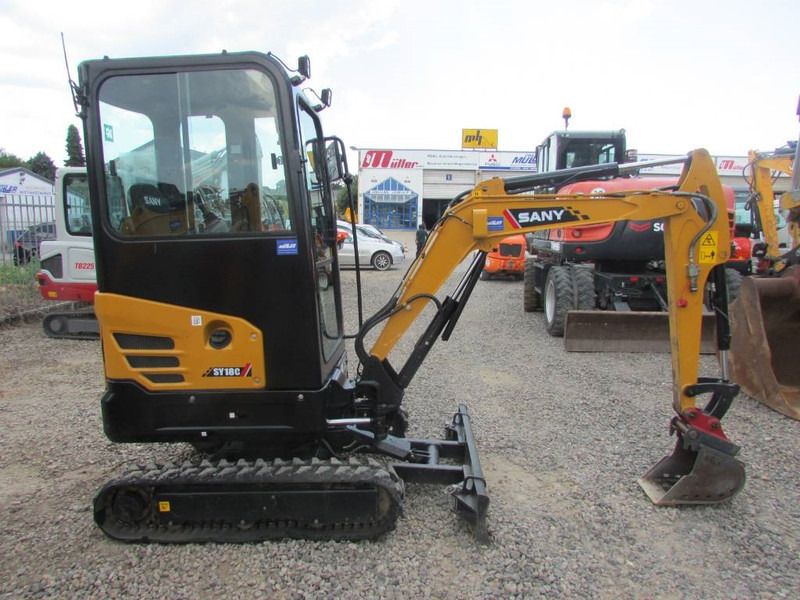 2023 Sany SY18C mini excavator side view