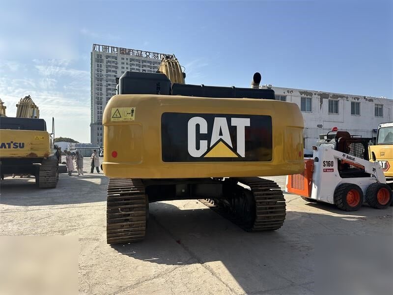 2022 Caterpillar 330D crawler excavator, rear view