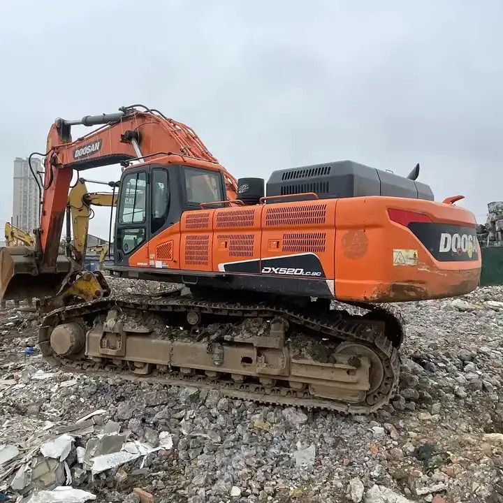 2020 Doosan DX520LC-9C crawler excavator, side view 2020 Doosan DX520LC-9C crawler excavator, side view