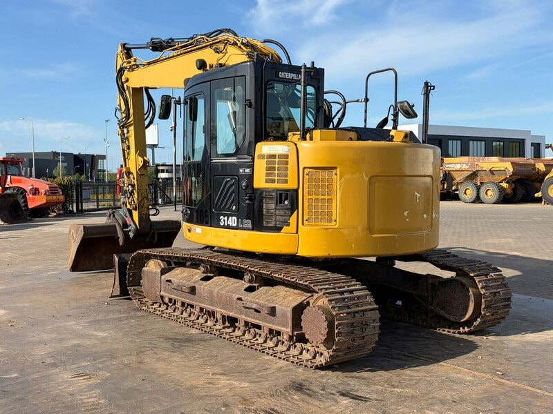 2010 Caterpillar 314D LCR crawler excavator, rear three-quarter view 2010 Caterpillar 314D LCR crawler excavator, rear three-quarter view