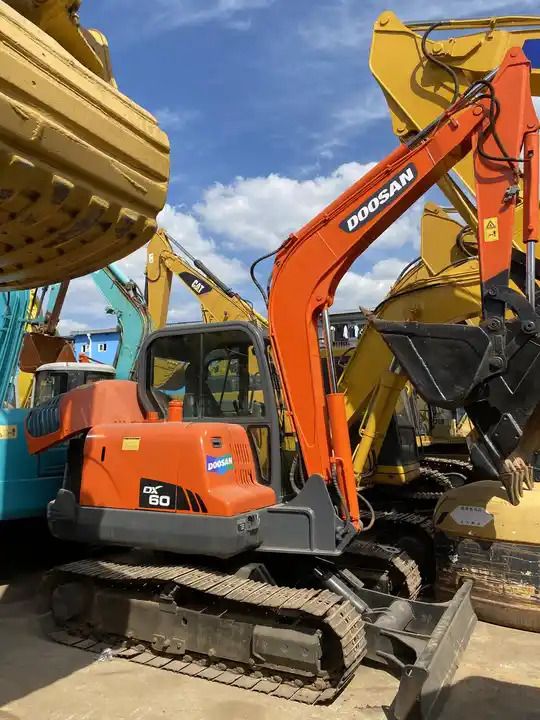 2019 Doosan DX60 crawler excavator, side view 2019 Doosan DX60 crawler excavator, side view