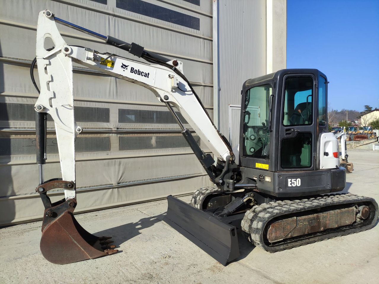 2013 Bobcat E50 Mini excavator side view 2013 Bobcat E50 Mini excavator side view