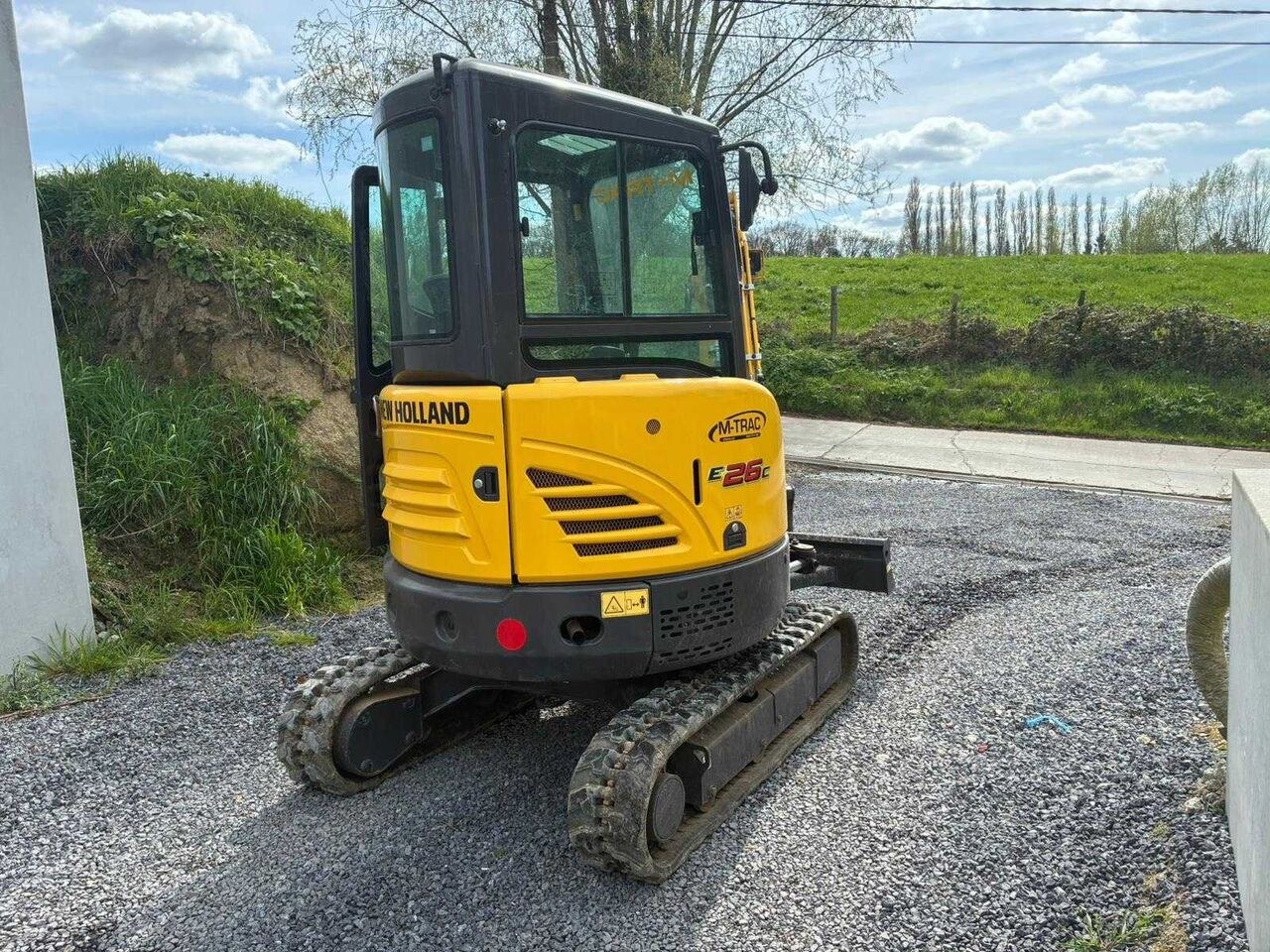 2021 New Holland E26C mini excavator rear view