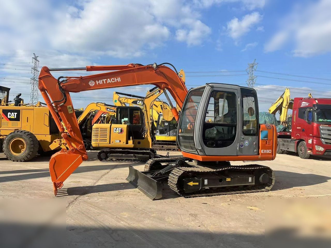 2018 Hitachi EX60-5 crawler excavator, side view 2018 Hitachi EX60-5 crawler excavator, side view