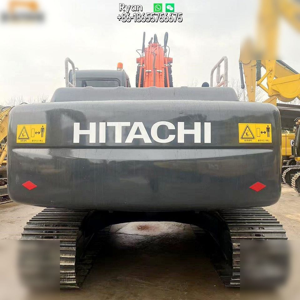 2017 Hitachi ZX210 crawler excavator rear view