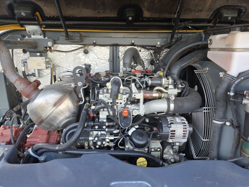 2024 Wacker Neuson ET145 crawler excavator engine compartment view 2024 Wacker Neuson ET145 crawler excavator engine compartment view