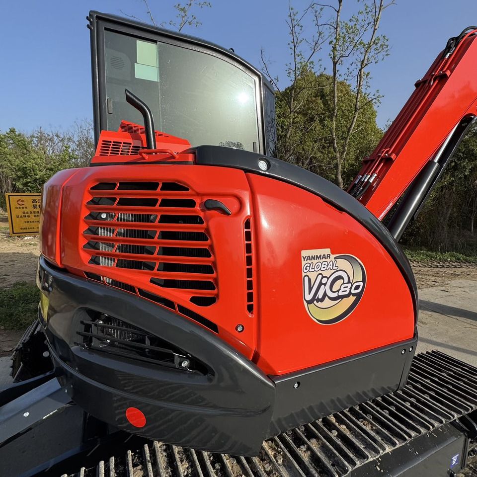 2024 Yanmar ViO80 mini excavator rear quarter view 2024 Yanmar ViO80 mini excavator rear quarter view