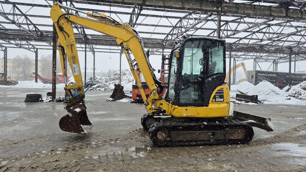 2021 Komatsu PC55MR-5 mini excavator, side view