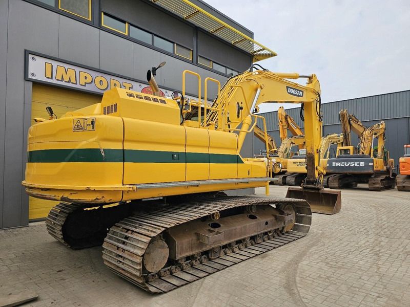 2016 Doosan DX235NLC-5 crawler excavator, rear three-quarter view