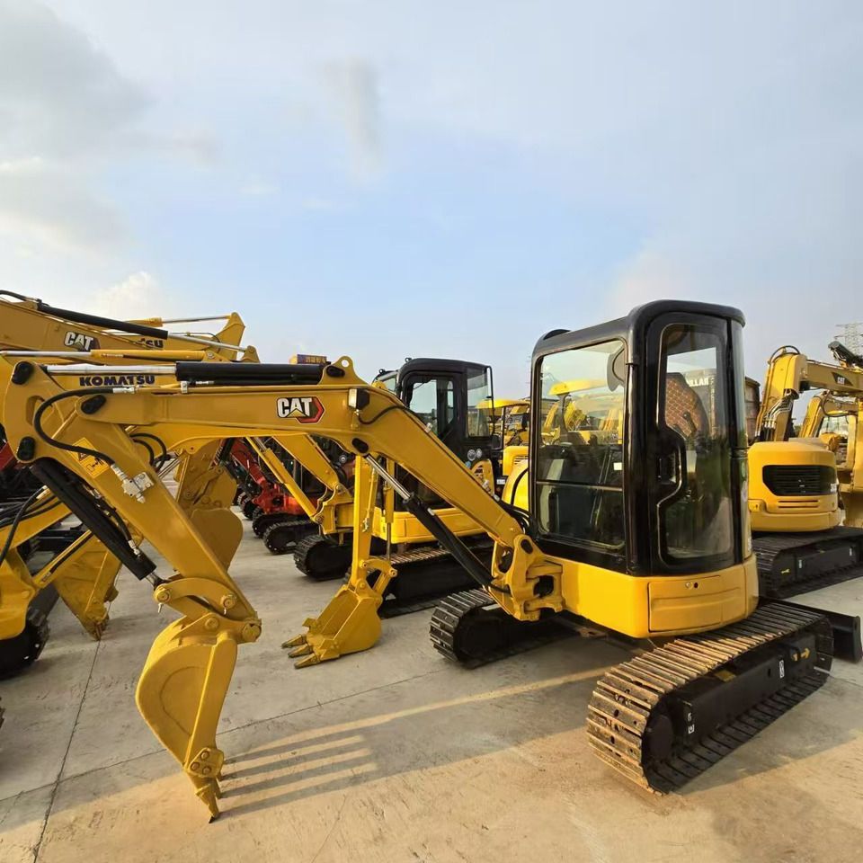 2022 Caterpillar 303.5E mini excavator, front three-quarter view
