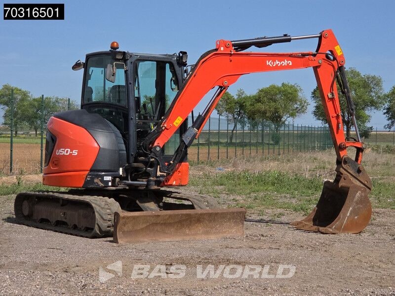 2020 Kubota U50-5 mini excavator, side view