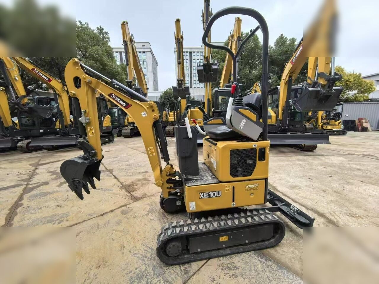 2025 XCMG XE10U mini excavator, side view