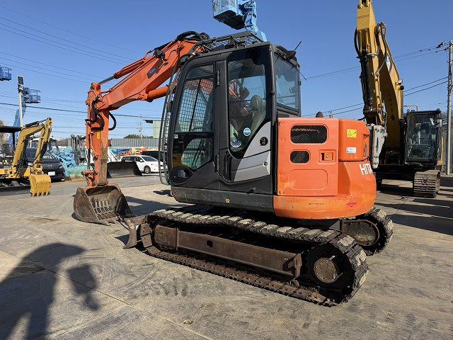 2016 Hitachi ZX75USK-5B crawler excavator, rear three-quarter view