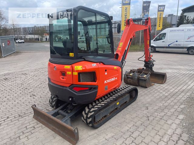 2023 Kubota KX030-4 mini excavator rear three-quarter view
