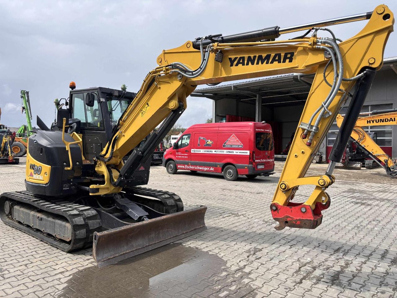 2021 Yanmar VIO80-2PB mini excavator, side view
