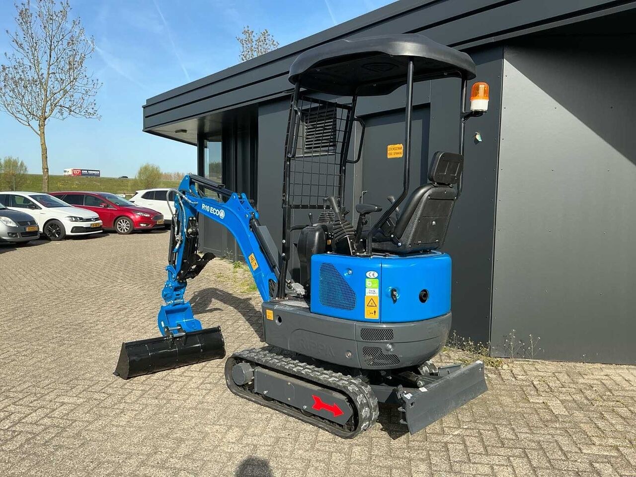 2025 Rippa R10 ECO mini excavator, rear three-quarter view 2025 Rippa R10 ECO mini excavator, rear three-quarter view