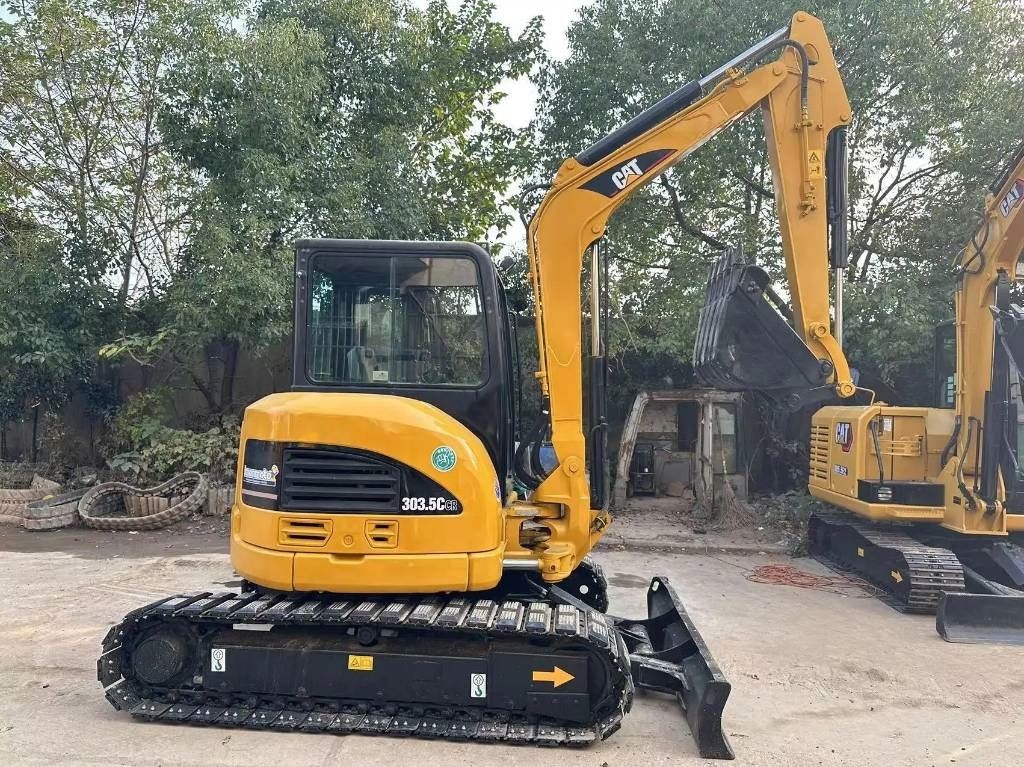 2022 Caterpillar 303.5 C CR mini excavator, front three-quarter view 2022 Caterpillar 303.5 C CR mini excavator, front three-quarter view