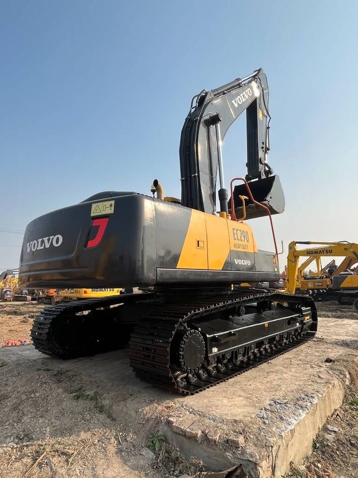 2025 Volvo EC290 crawler excavator, rear three-quarter view