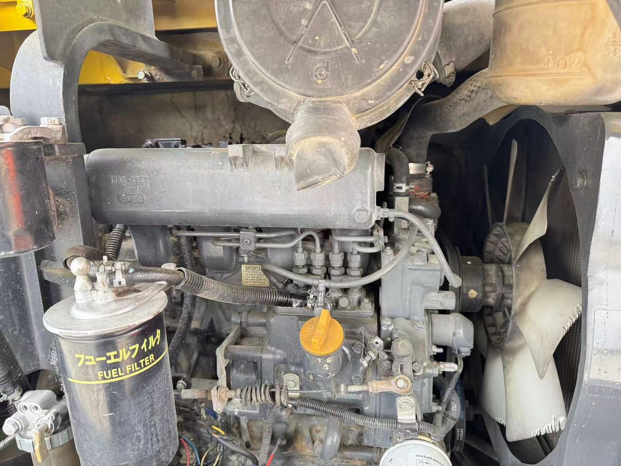 2020 Komatsu PC56 mini excavator engine compartment view 2020 Komatsu PC56 mini excavator engine compartment view