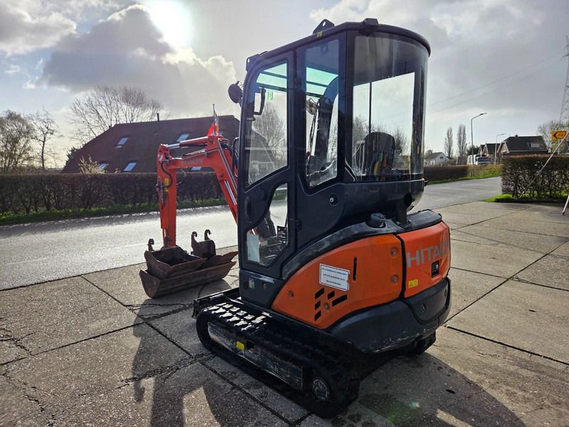 2016 Hitachi ZX18-3 mini excavator, rear three-quarter view