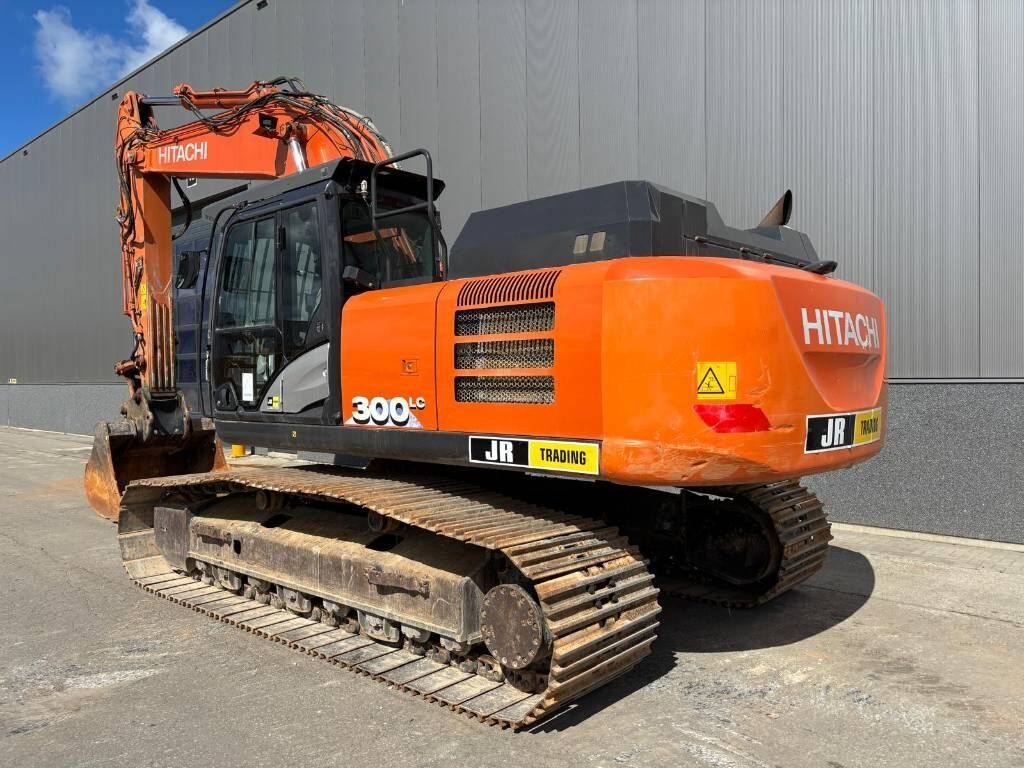 2020 Hitachi ZX300LC-6 crawler excavator, rear three-quarter view