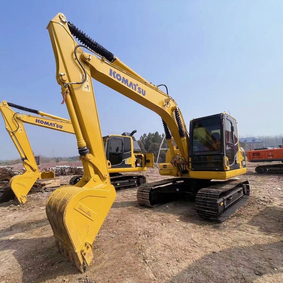 2022 Komatsu PC120-8 crawler excavator, front three-quarter view 2022 Komatsu PC120-8 crawler excavator, front three-quarter view