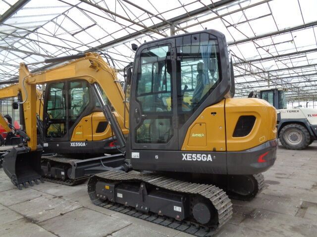 2023 XCMG XE55GA mini excavator, side view 2023 XCMG XE55GA mini excavator, side view