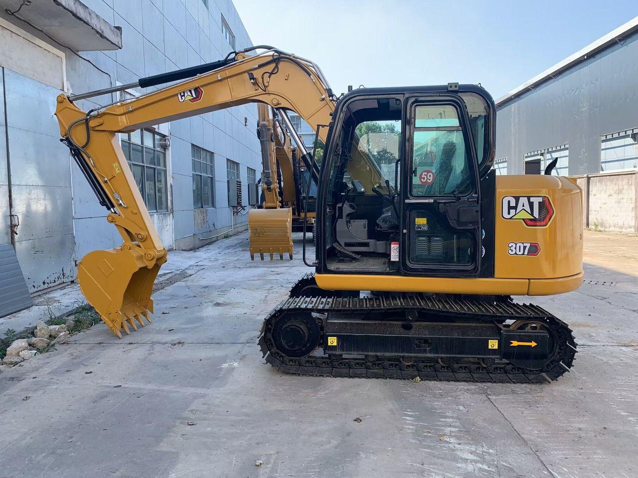 2023 Caterpillar 307 crawler excavator side view 2023 Caterpillar 307 crawler excavator side view