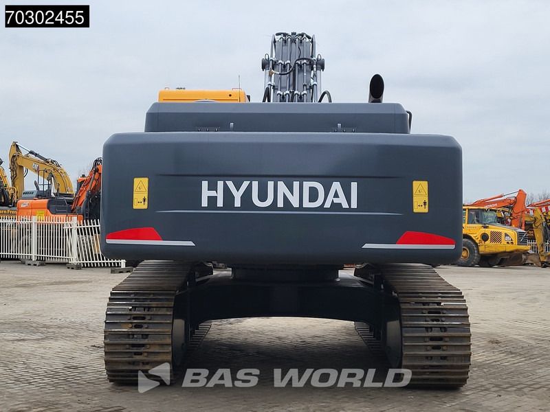 2025 Hyundai R340L crawler excavator, rear view