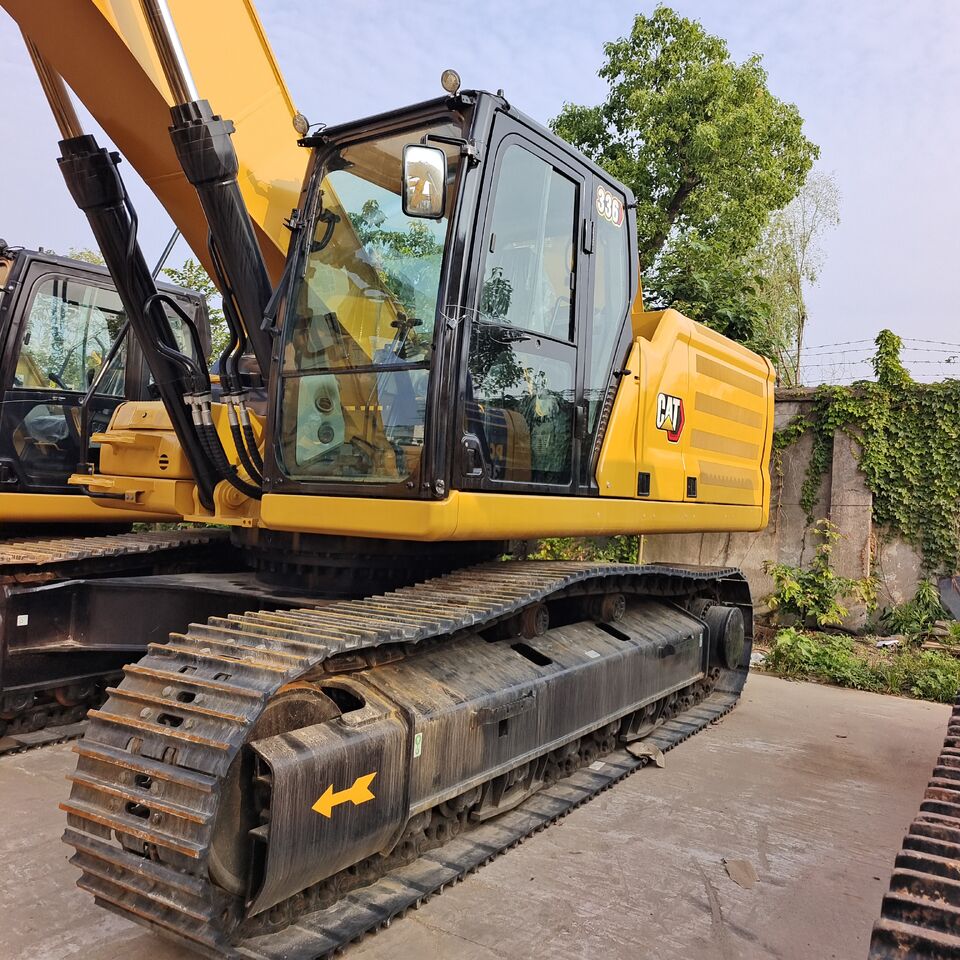 2025 Caterpillar 336GC crawler excavator, side profile view