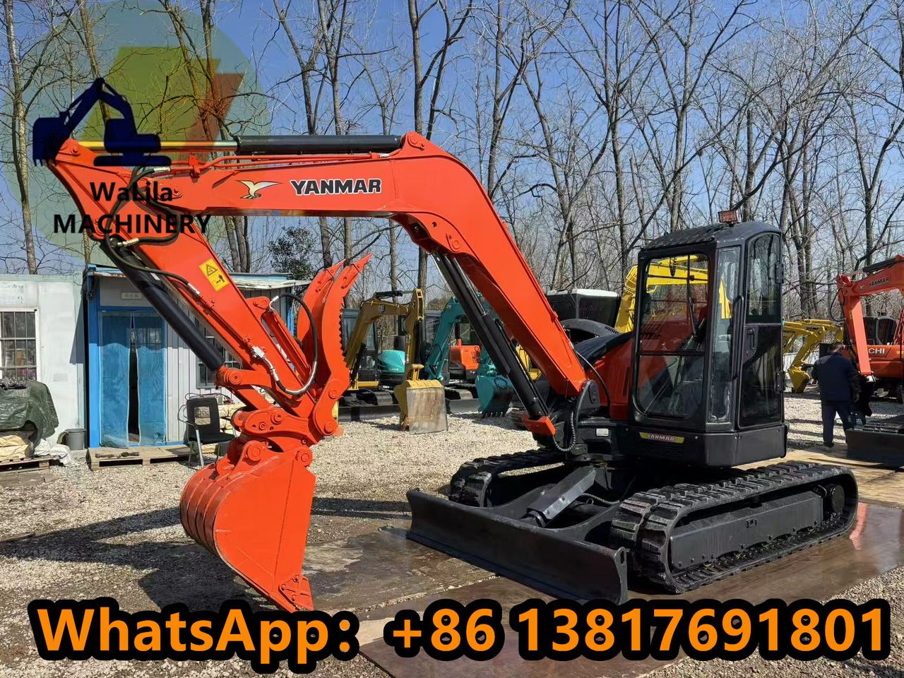 2023 Yanmar VIO80 crawler excavator, side profile view 2023 Yanmar VIO80 crawler excavator, side profile view