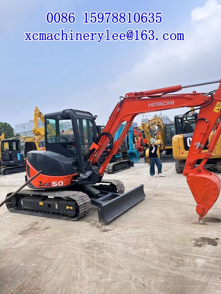 2024 Hitachi Zaxis 50 mini excavator, side view 2024 Hitachi Zaxis 50 mini excavator, side view