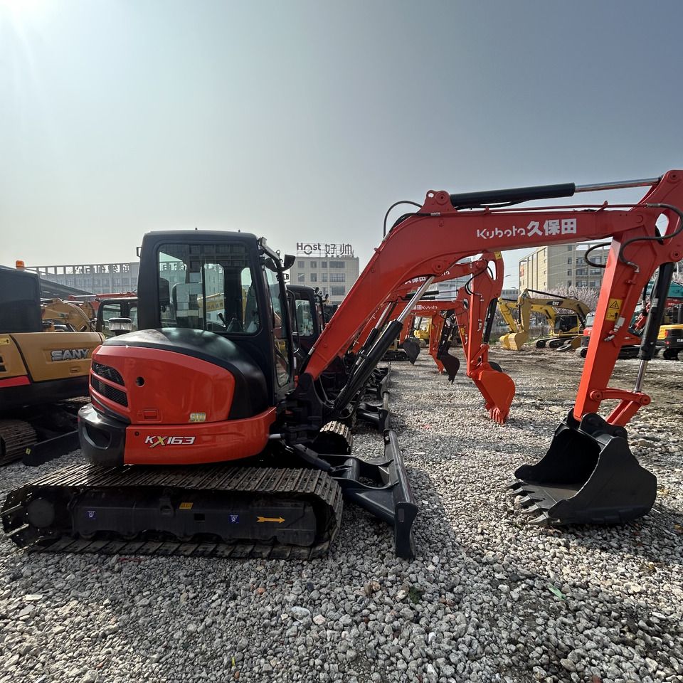 2024 Kubota KX163 mini excavator, side profile view 2024 Kubota KX163 mini excavator, side profile view