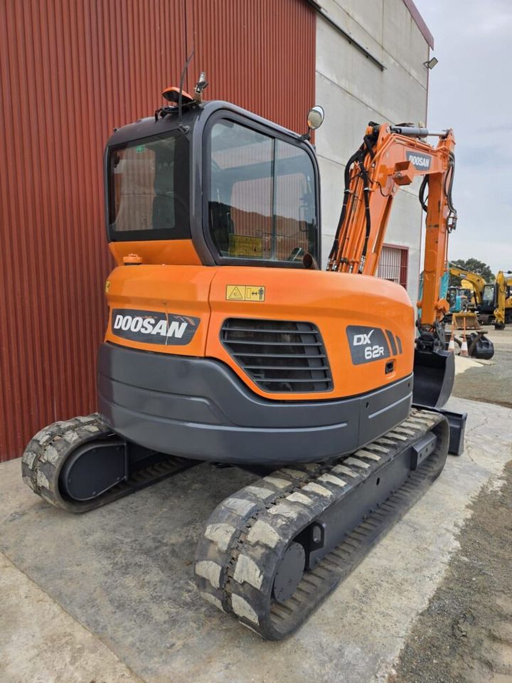 2020 Doosan DX62R-3 mini excavator, rear three-quarter view 2020 Doosan DX62R-3 mini excavator, rear three-quarter view