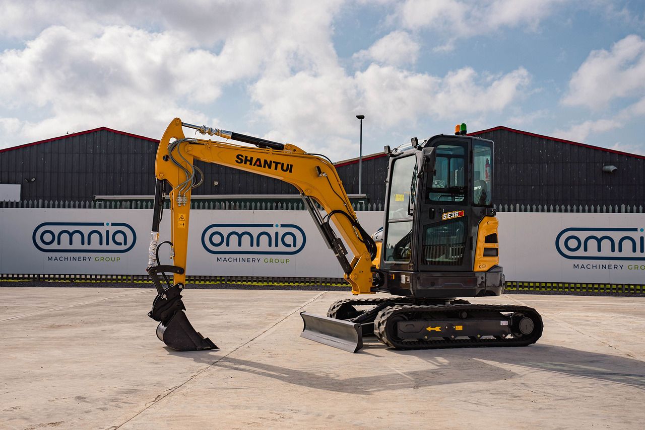 2026 Shantui SE36SR mini excavator, side profile view